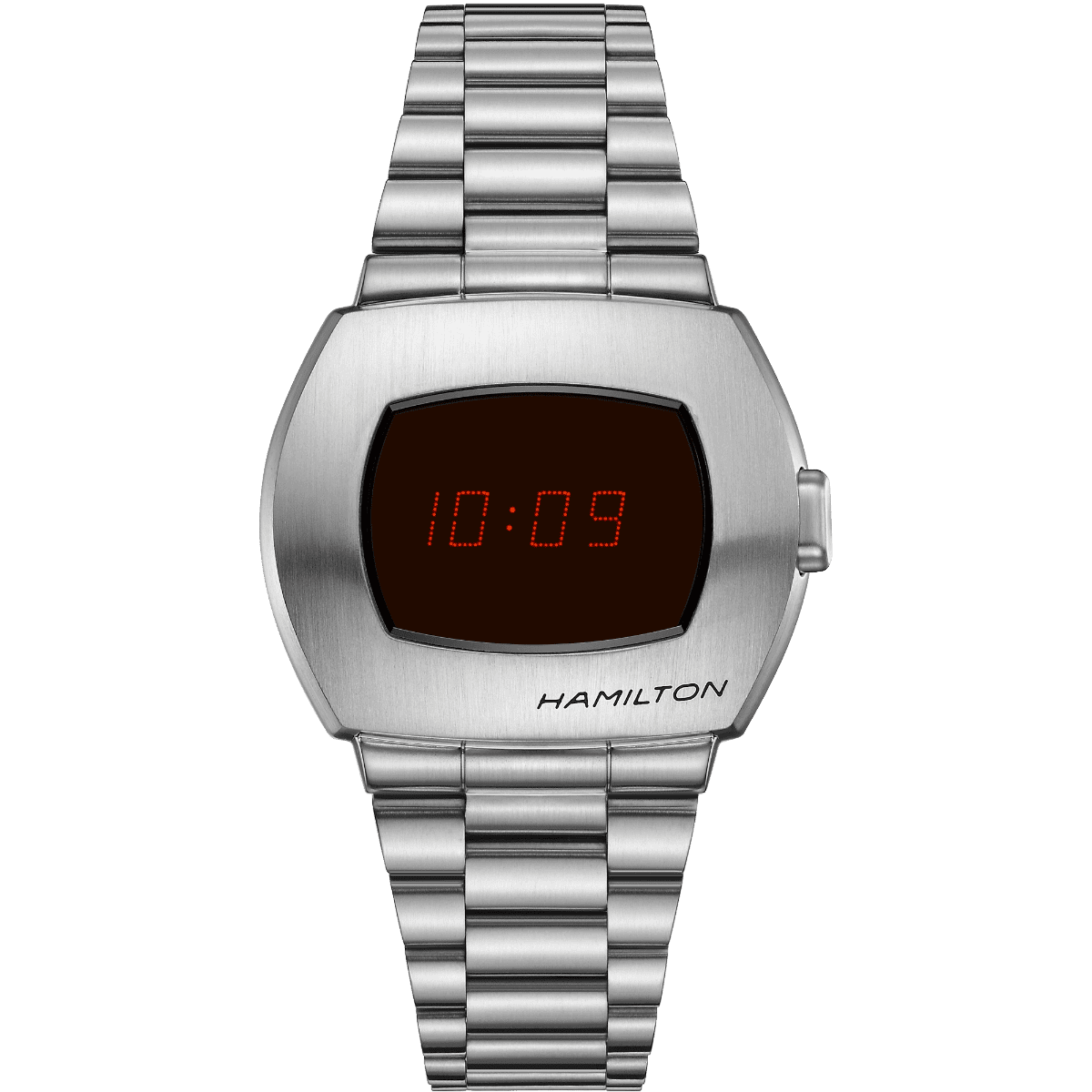 h52414130_silver Hamilton PSR Digital Quartz Herrenuhr H52414130