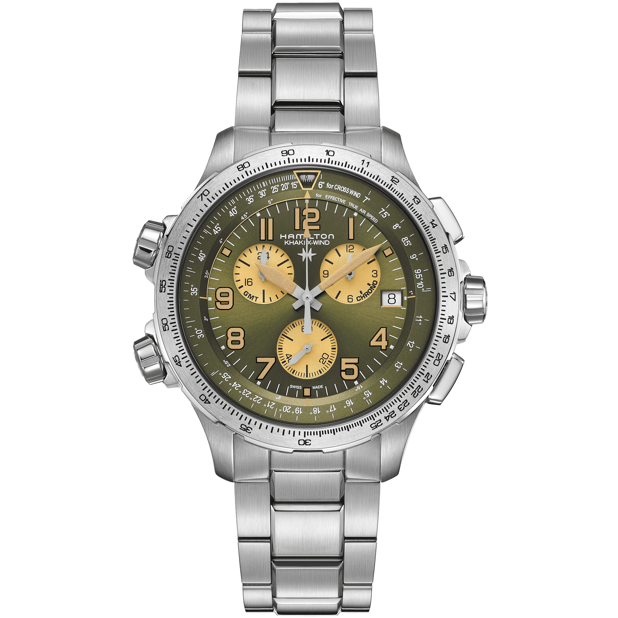 h77932160 Hamilton Khaki Aviation GMT Chrono Quartz H77932160 Men's Watch