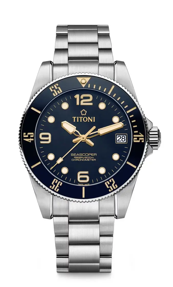 Titoni Seascoper Herrenuhr 83600 S-BO-255 Retro