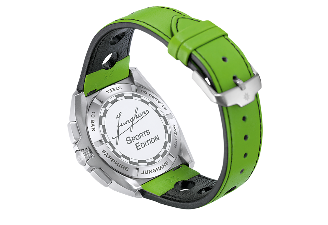 Junghans 1972 Chronoscope Sports Edition 2026, Grün, Quarzwerk, Limited Edition Herrenuhr 41/4560.00