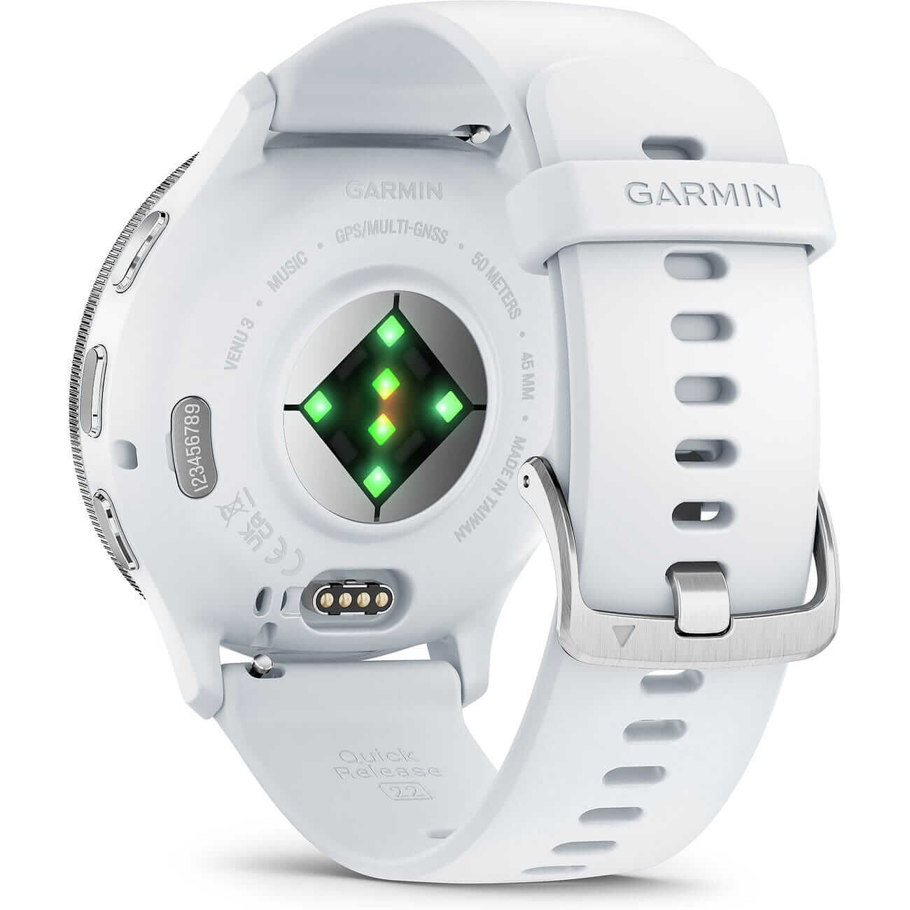 Garmin Venu 3 Steinweiss/Silber mit Silikonarmband Herrenuhr 010-02784-00