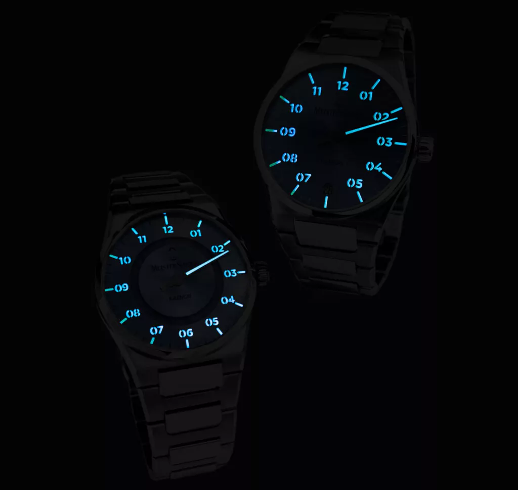 Meister Singer Kaenos Open Date, Sonnenschliff Petrol, Automatikuhr Herrenuhr KSOD939