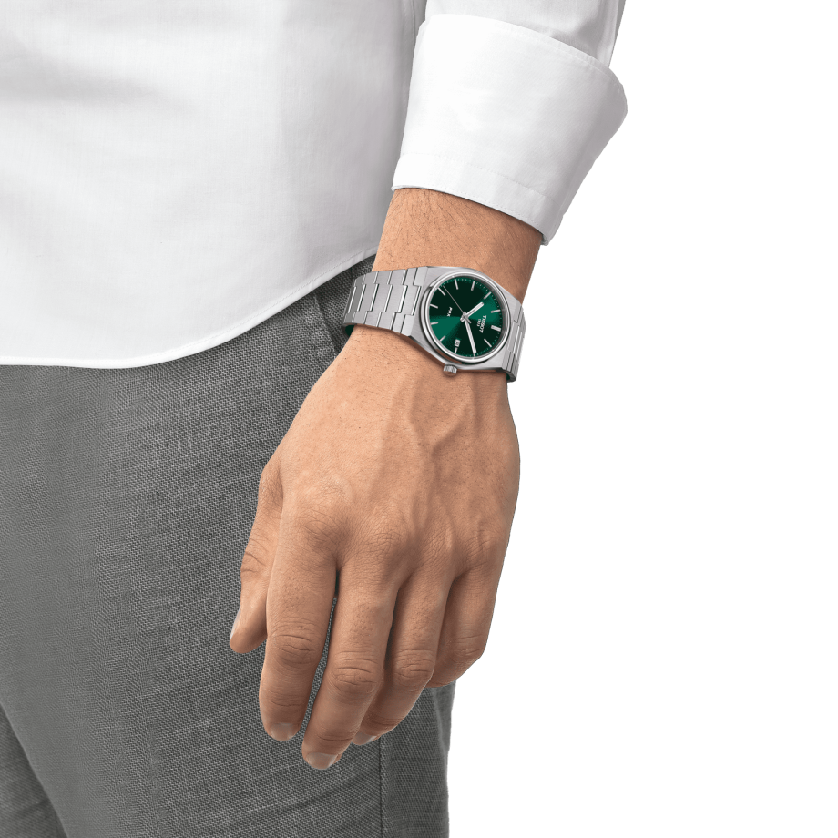 T137-410-11-091-00_WRIST_1 Tissot men's watch PRX T137.410.11.091.00