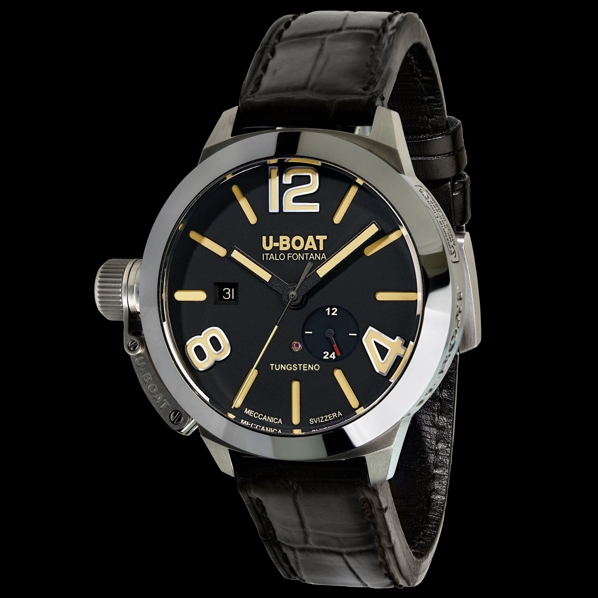 U-BOAT Herren Uhr STRATOS 45 BK 9006