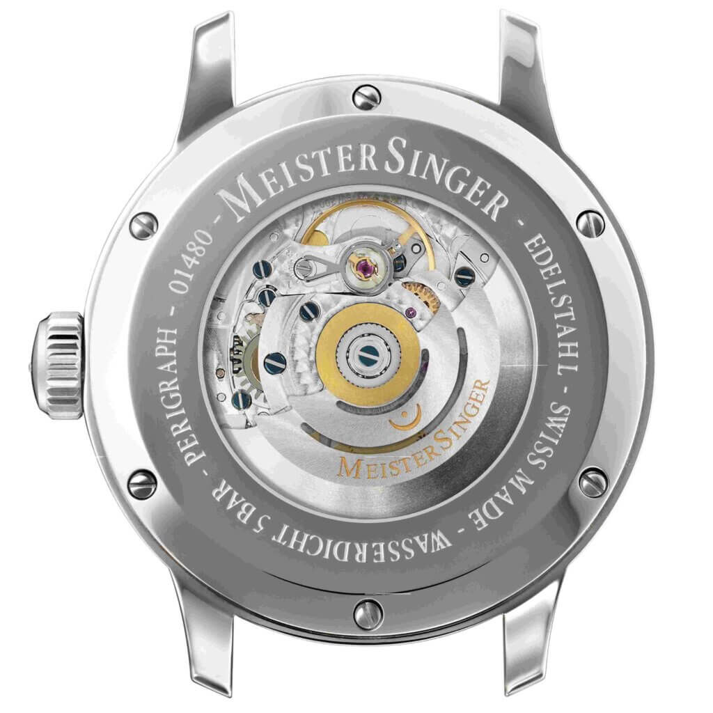 Perigraph_Caseback-1024x1024 Meister Singer Perigraph 38 mm Herrenuhr BM1101G