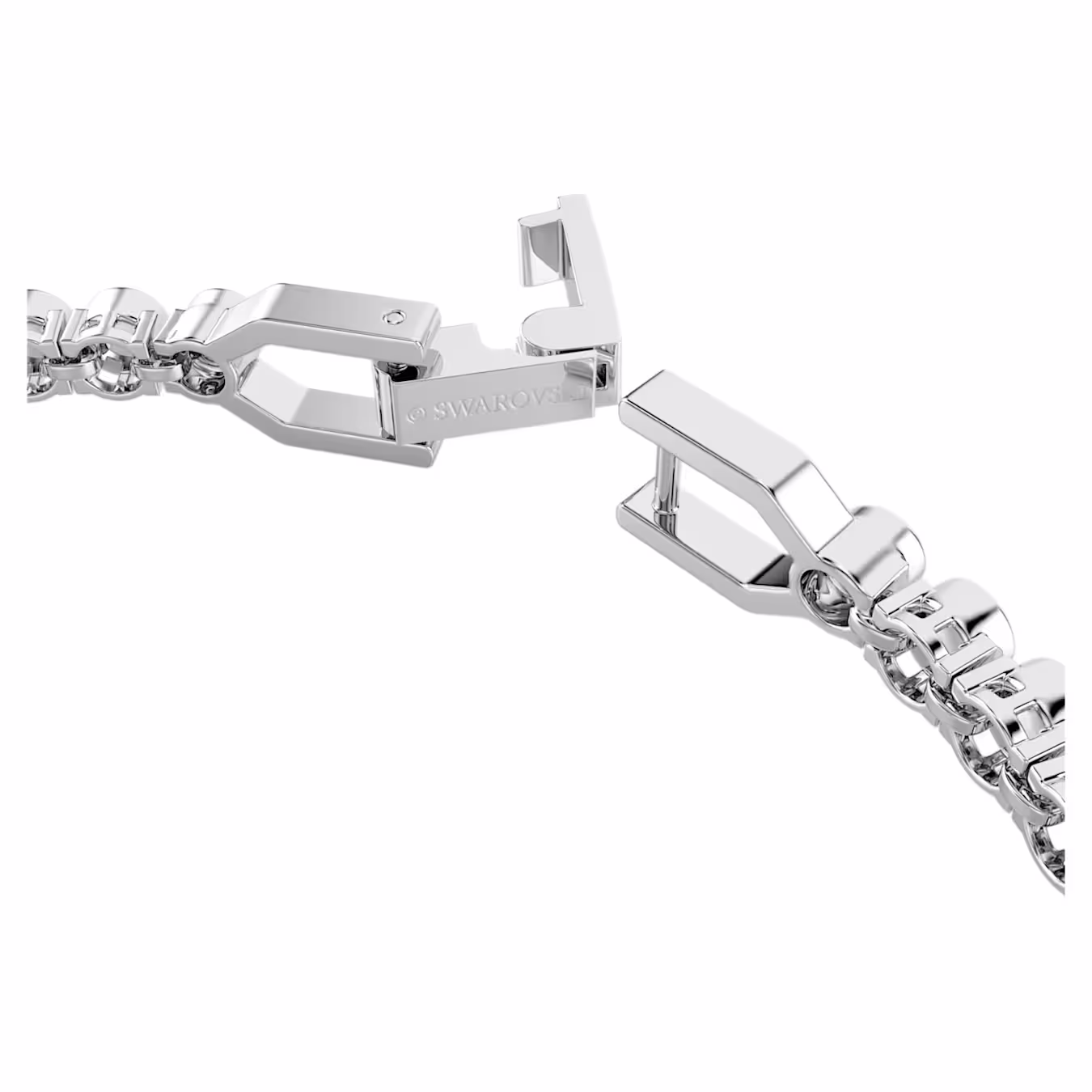 Swarovski  Imber Emily Tennis Armband Rundschliff, Weiß, Rhodiniert