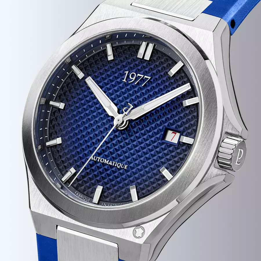 1977 ARSENE Automatique, 41 MM, Cadran Bleu, Bracelet Caoutchouc FKM Bleu Men's Watch 1977P02166