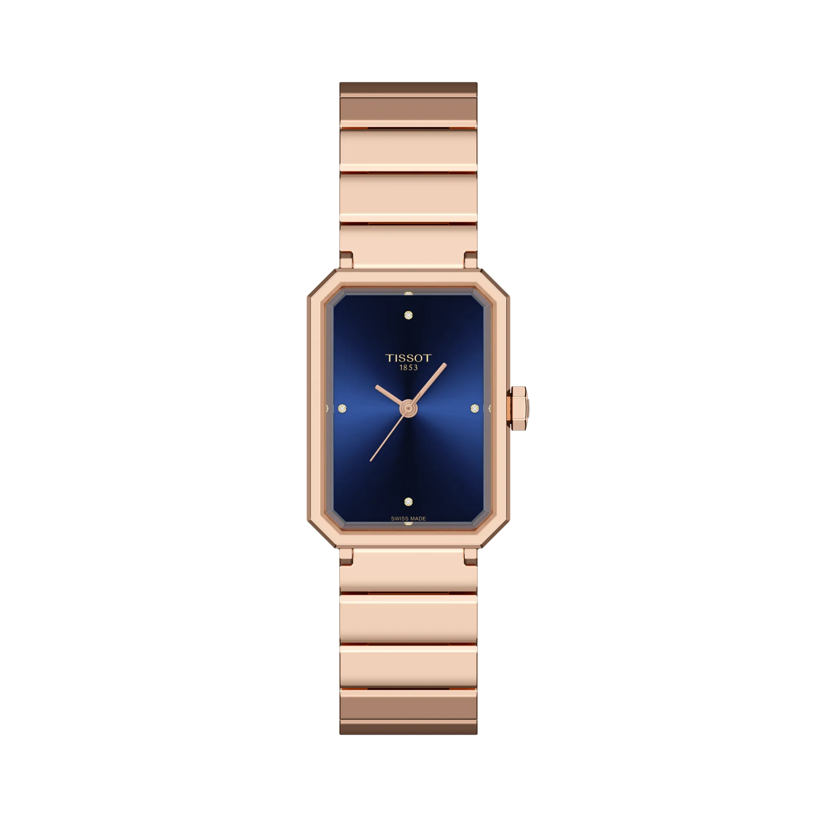 Tissot SRV Schweizer Quarzwerk, Roségold/Blau, 30mm Damenuhr T160.110.33.046.00