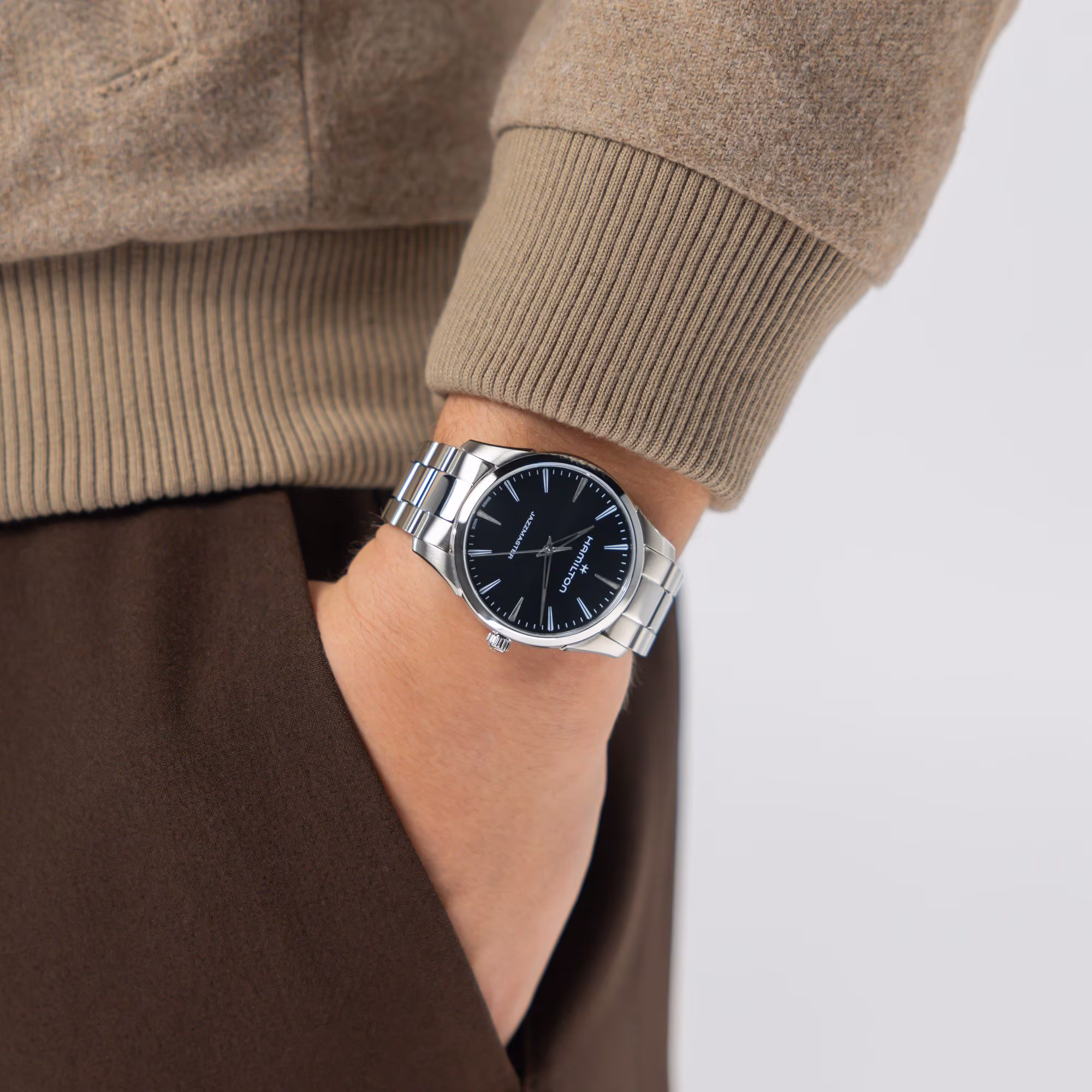 Hamilton Jazzmaster Quartz Schwarz Herrenuhr H32461131