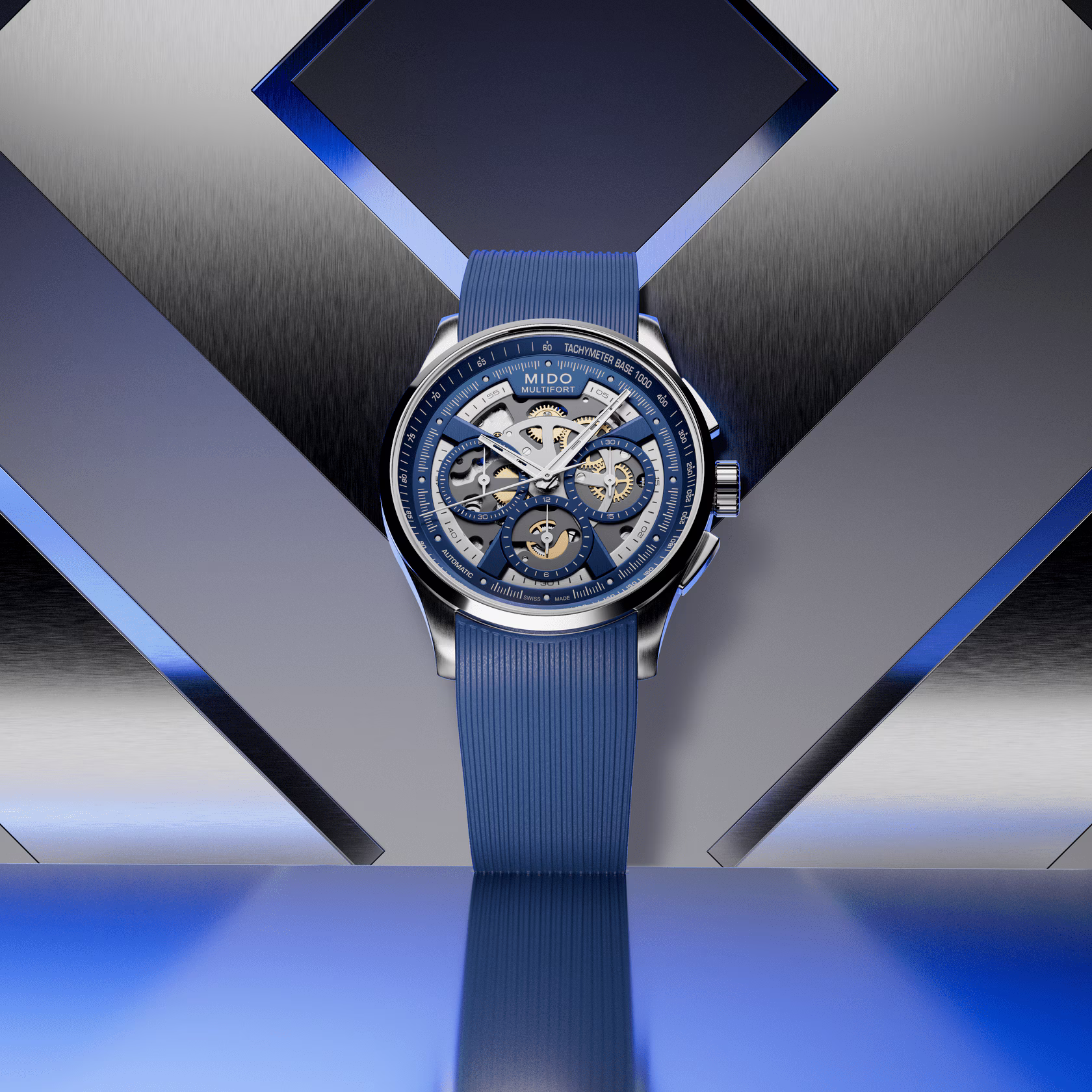 Mido Multifort Skeleton Chronograph Herrenuhr M038.662.17.040.00