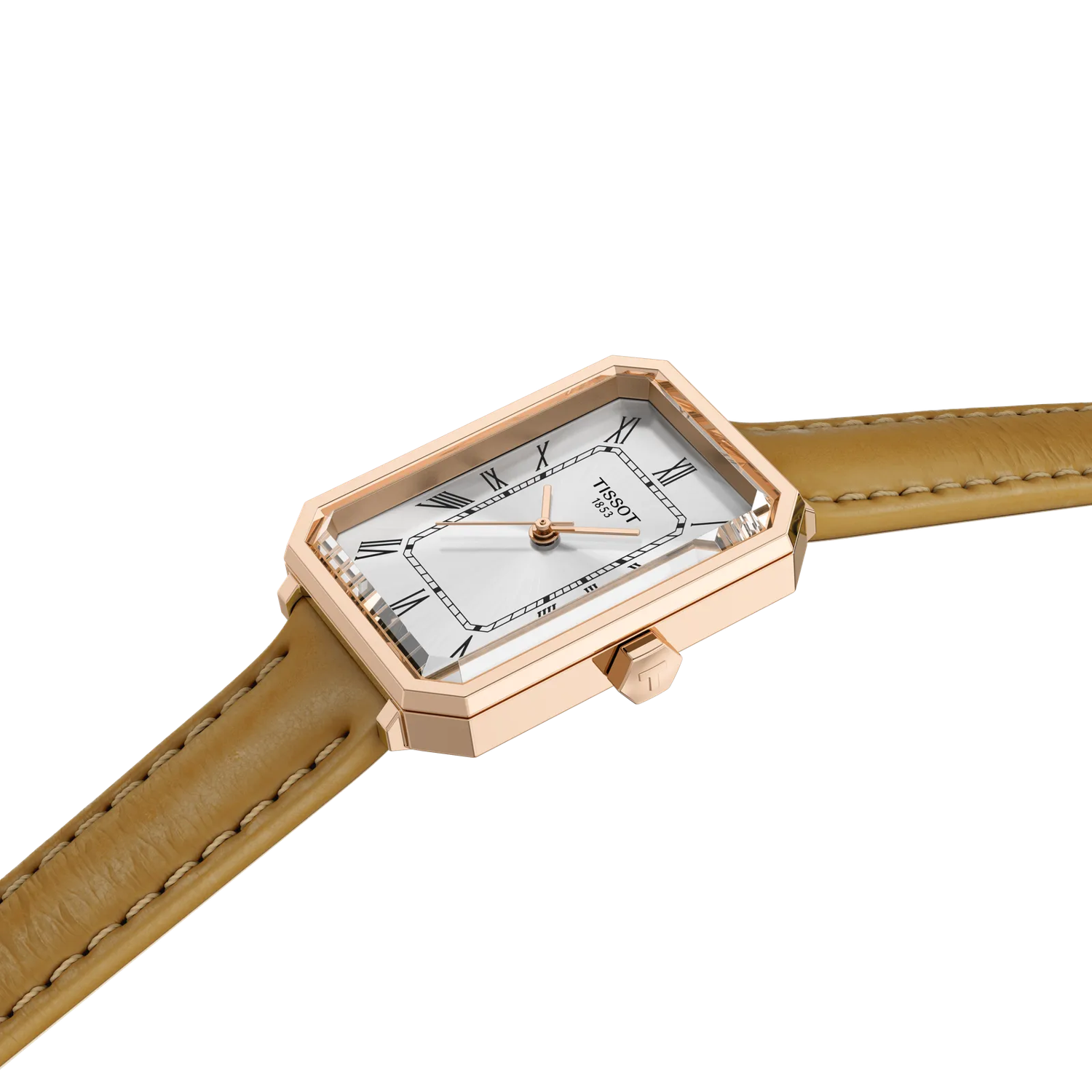 Tissot SRV 30mm, Schweizer Quarzwerk, Lederarmband Braun Damenuhr T160.110.36.033.00