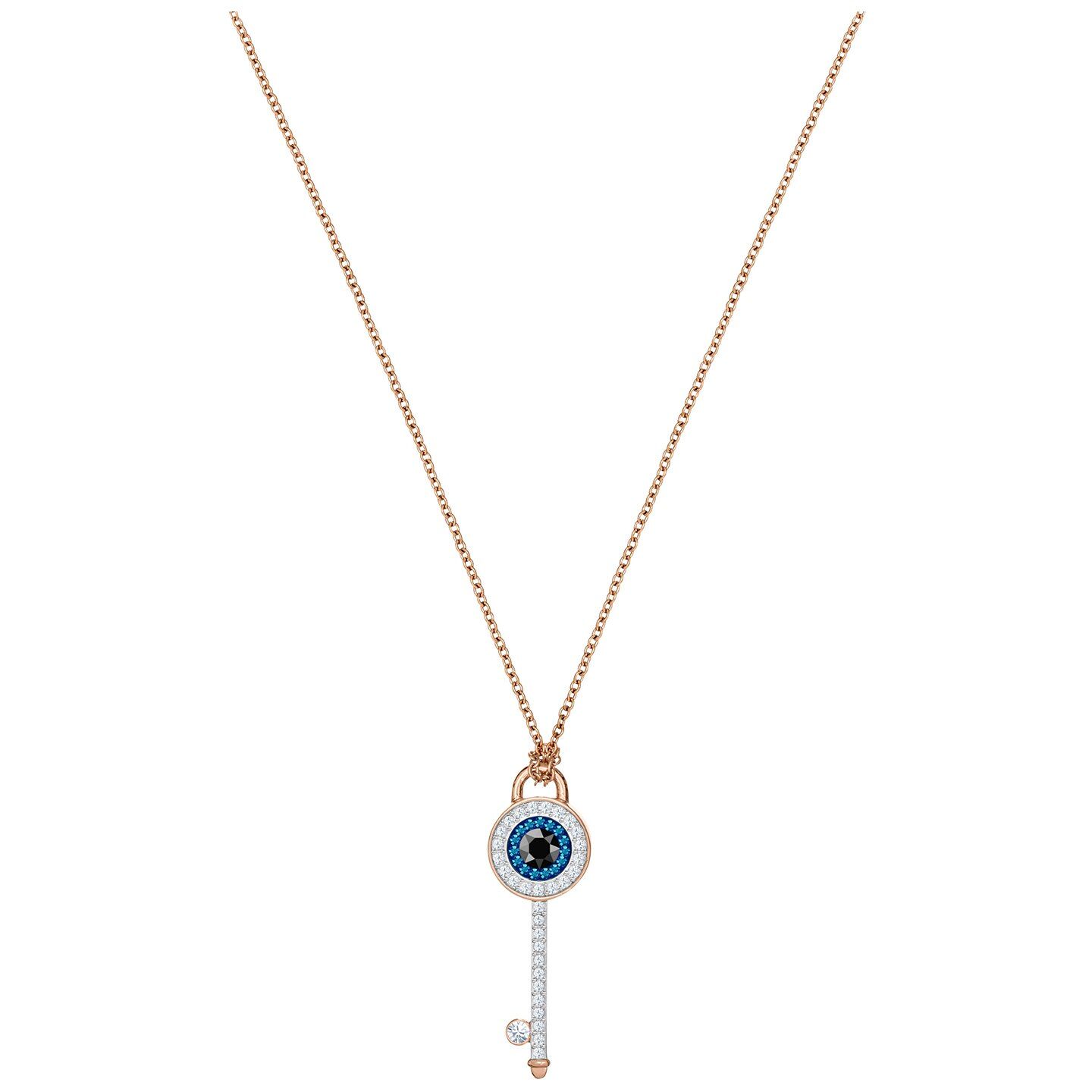 5437517 Swarovski Duo Evil Eye Anhänger, mehrfarbig, rosé Vergoldung 5437517