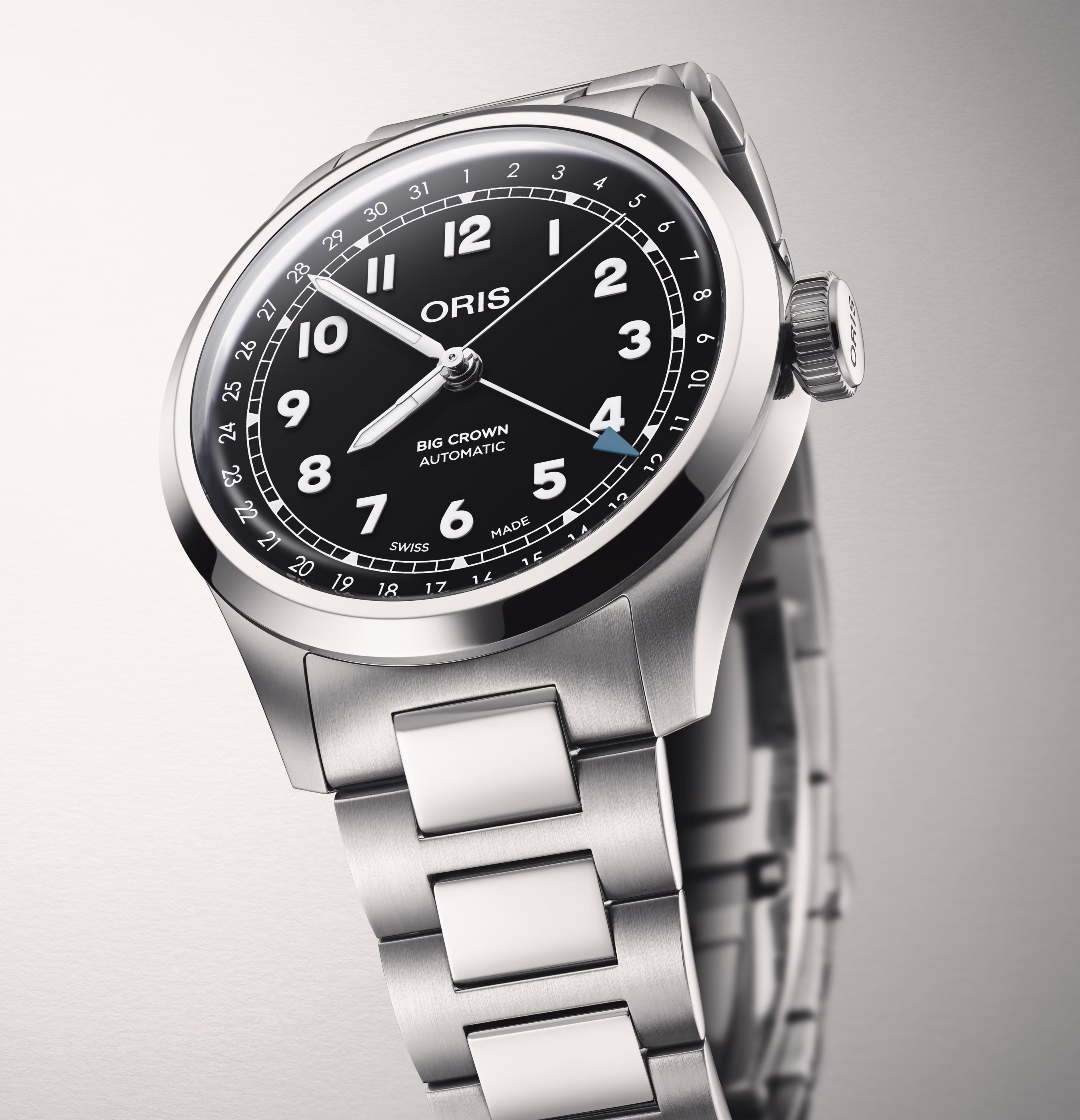 Oris Big Crown Pointer Date, 40mm, stainless steel, 38-hour power reserve, black men's watch 01 754 7798 4064-07 8 20 06