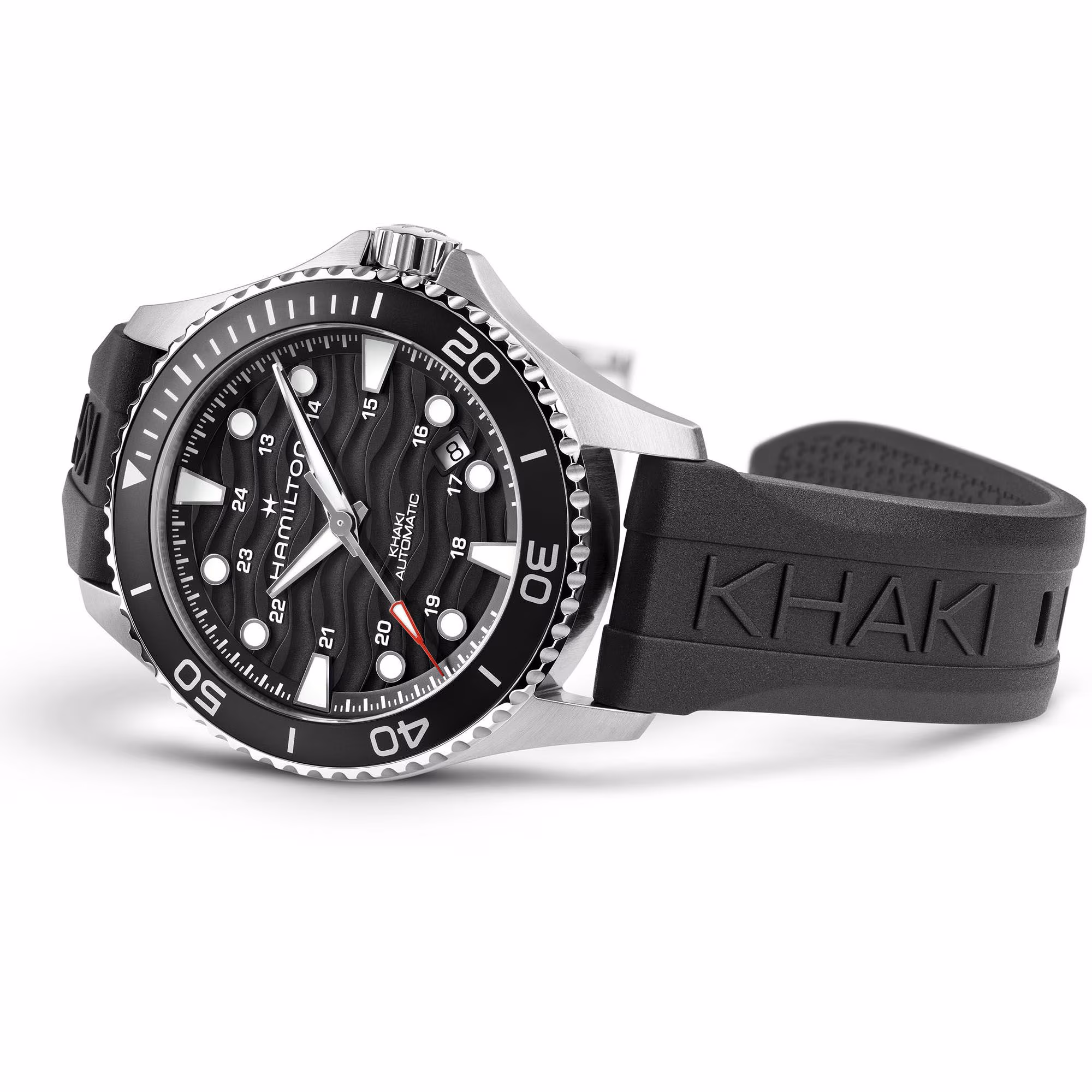 Hamilton KHAKI NAVY SCUBA AUTO Black Rubber 40 MM Men's Watch H82415330