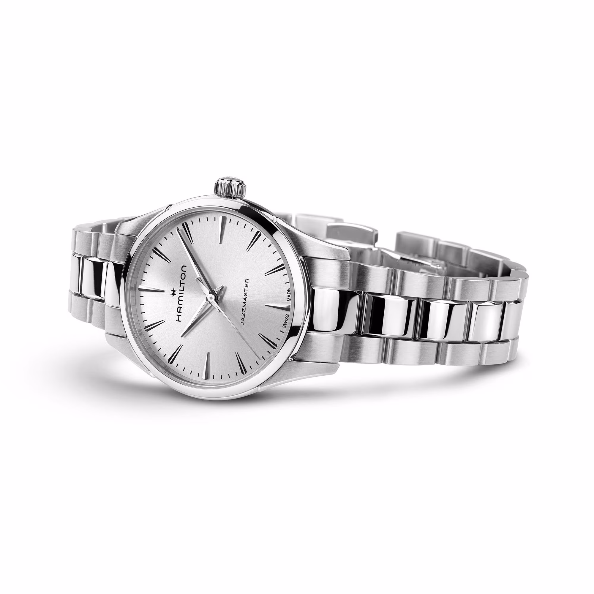 Hamilton Jazzmaster Quartz 32 mm Edelstahl Damenuhr H32301181