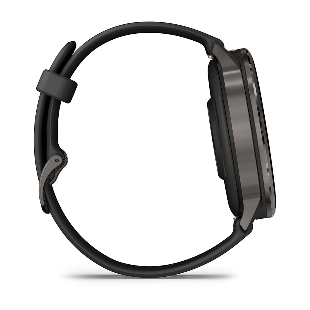 Garmin Venu® 4 - 45 mm Schwarz/Schiefergrau mit Schnellwechsel-Silikon-Armband 22 mm Unisexuhr 010-03014-00