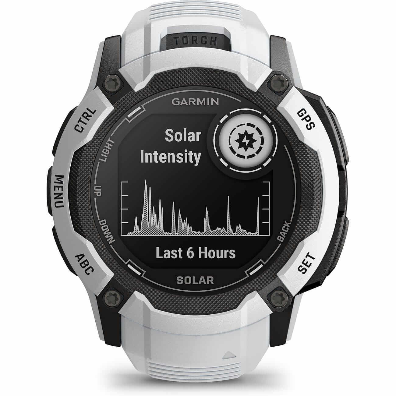 Garmin Instinct 2X Solar Stone White Men's Watch 010-02805-04