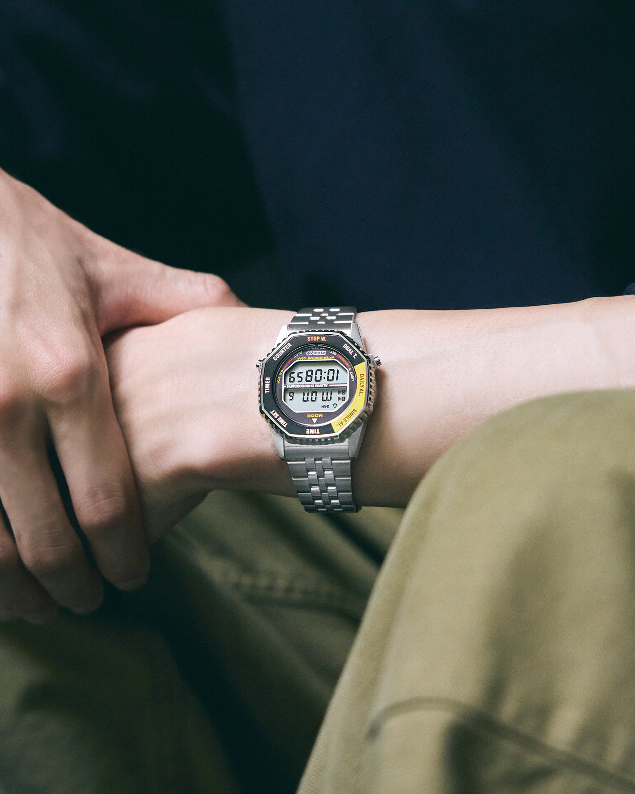 Seiko Classic Digital Chronograph, Yellow Men's Watch SMGG17P1 Seiko Classic Digital Chronograph, Yellow Men's Watch SMGG17P1