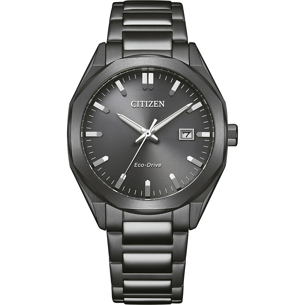 Citizen Eco-Drive Edelstahl Grau, 38mm, Analog-Quartzkaliber E111 Herrenuhr BM7625-80H