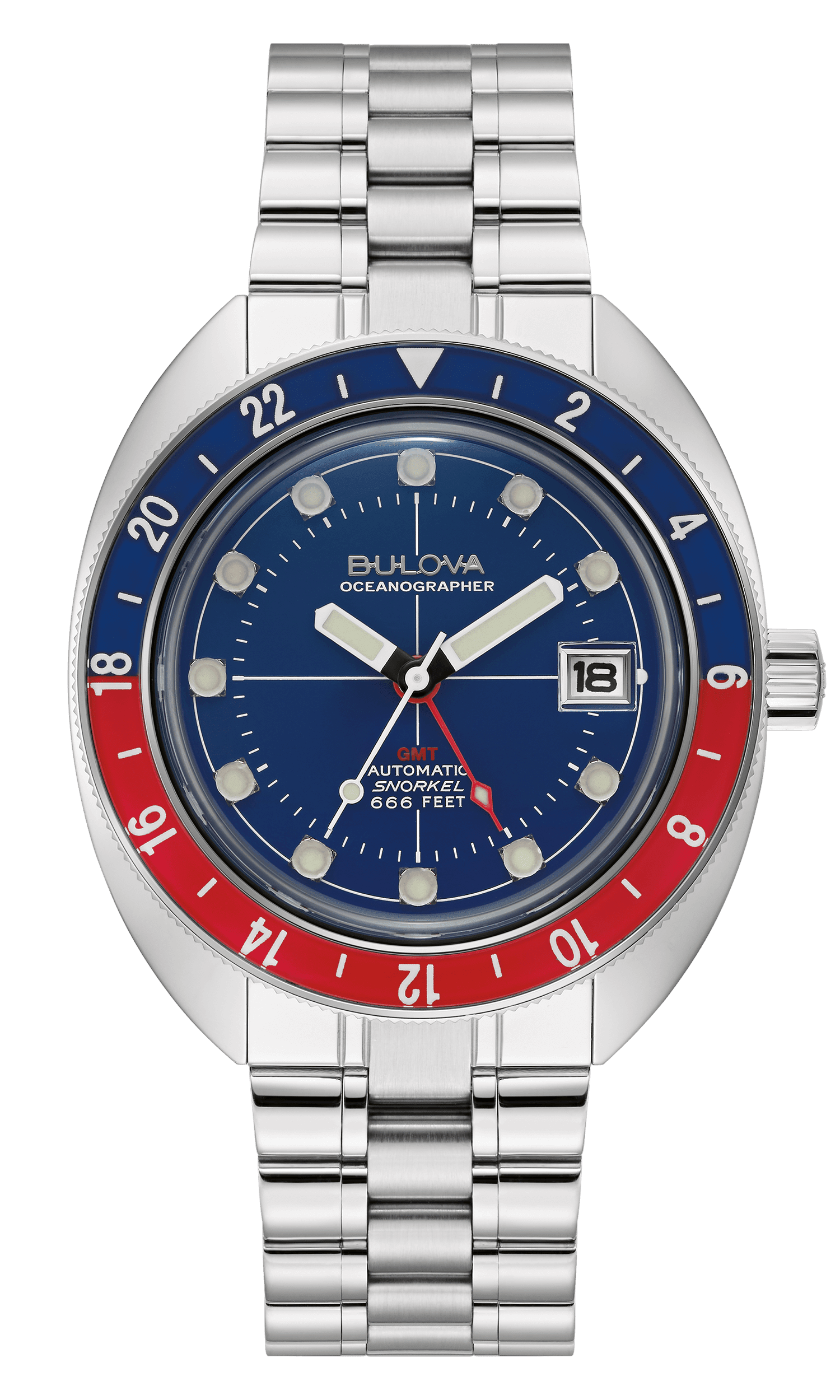 96B405_BULOVA_ArchiveSeries-OceanographerGMT_Front Bulova Oceanographer Herrenuhr 96B405