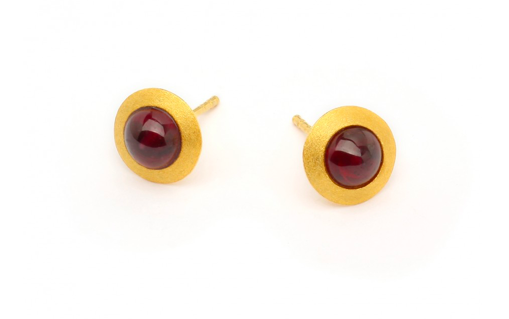 Bernd Wolf Disca earrings garnet 19227776