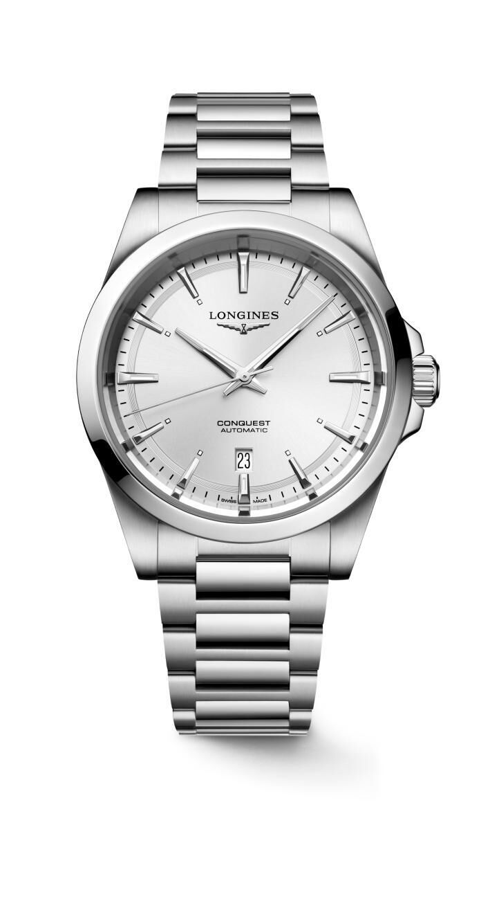 Longines Conquest 38mm silber Automatik Herrenuhr L3.720.4.72.6