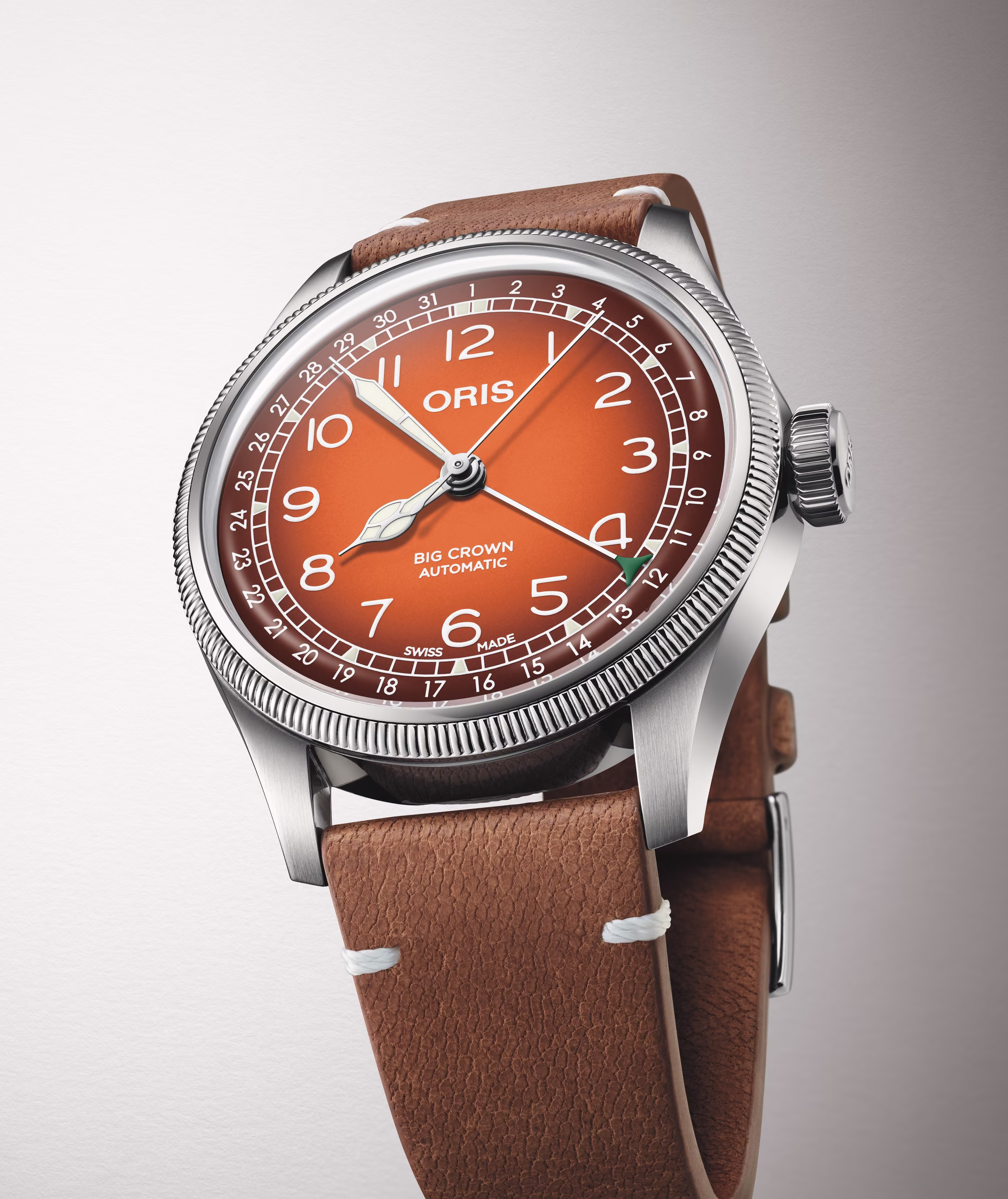 Oris Oris X Cervo Volante 40mm, deerskin strap, automatic, red men's watch 01 754 7785 4068 set