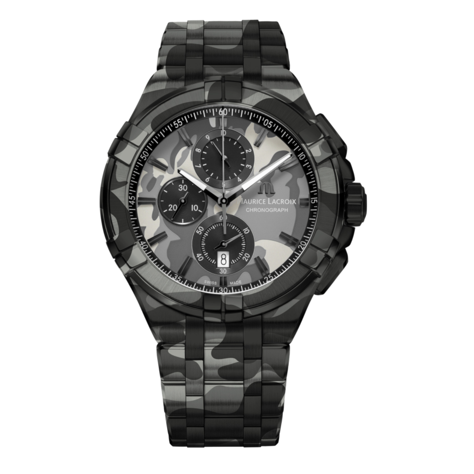 Maurice Lacroix Aikon Chronograph Date Men's Watch AI1018-PVB21-330-1 Maurice Lacroix Aikon Chronograph Date Men's Watch AI1018-PVB21-330-1