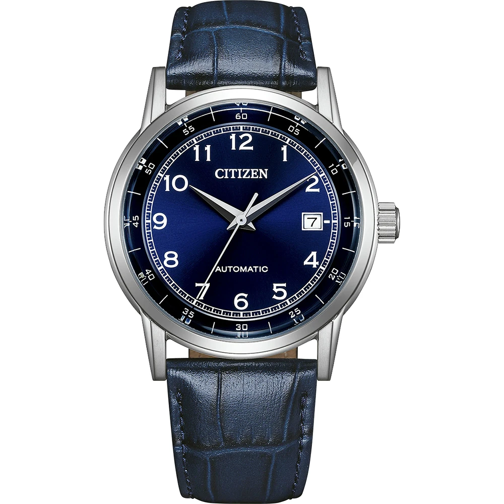 Citizen Automatik Dress Watch Leder blau, 40mm Herrenuhr NJ0210-13L
