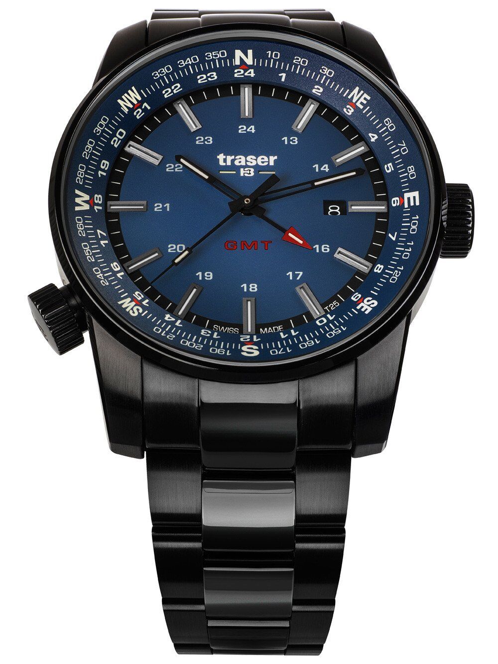 x109524_front-pagespeed-ic-77AV3bWZp8 Traser H3 P68 Pathfinder GMT Blue Herrenuhr 109524