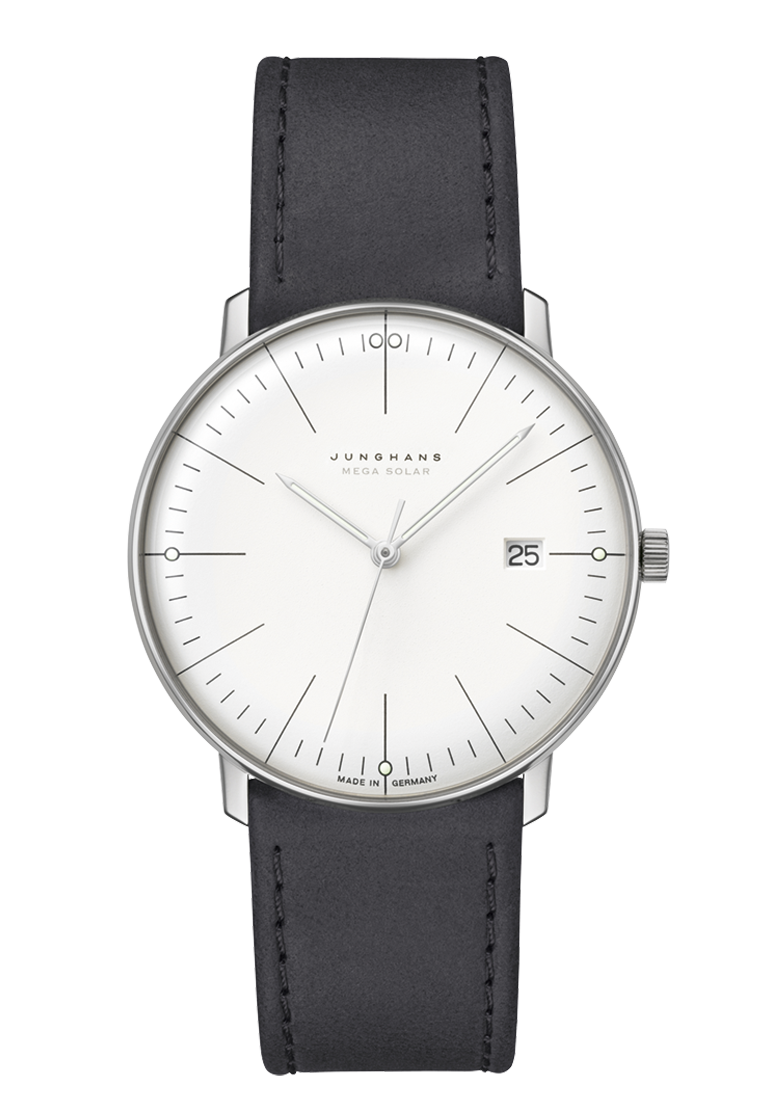59_2020-04_frontb5W1ubhwespDB Junghans max bill MEGA Solar Saphirglas Herrenuhr 059/2020.02