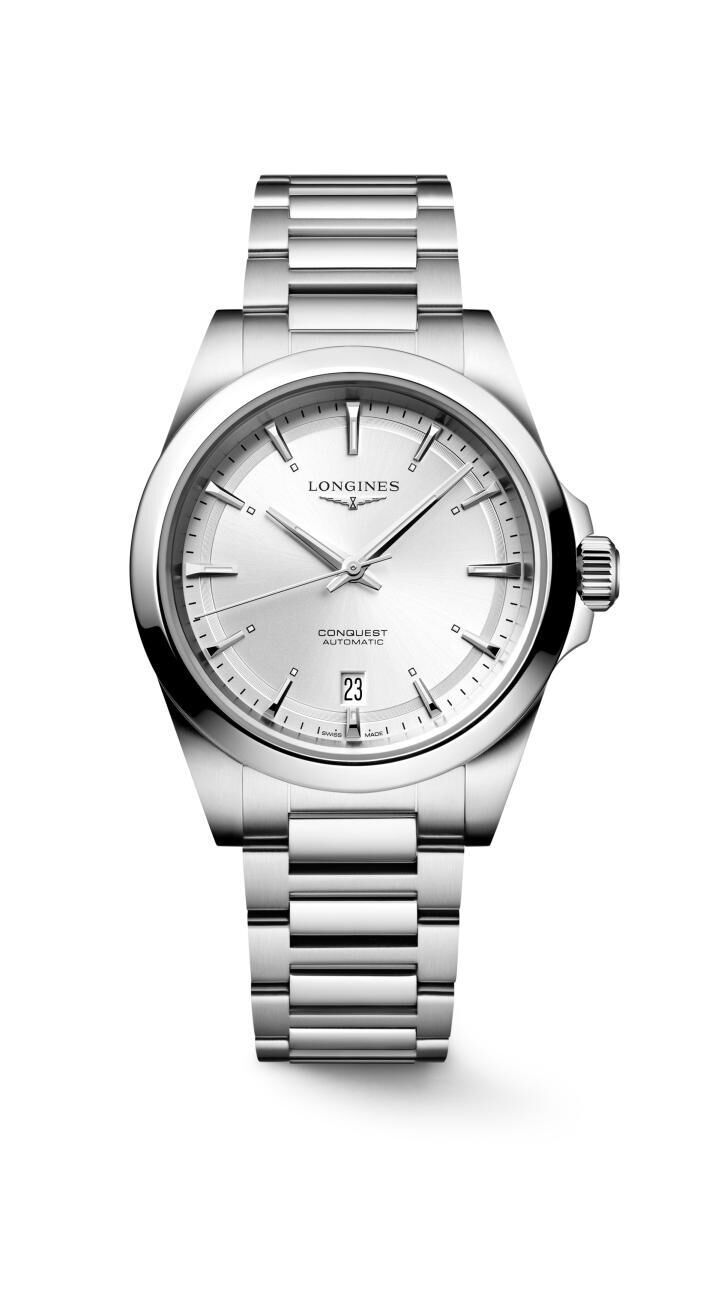 Longines Conquest 38mm silber Automatik Herrenuhr L3.720.4.72.6