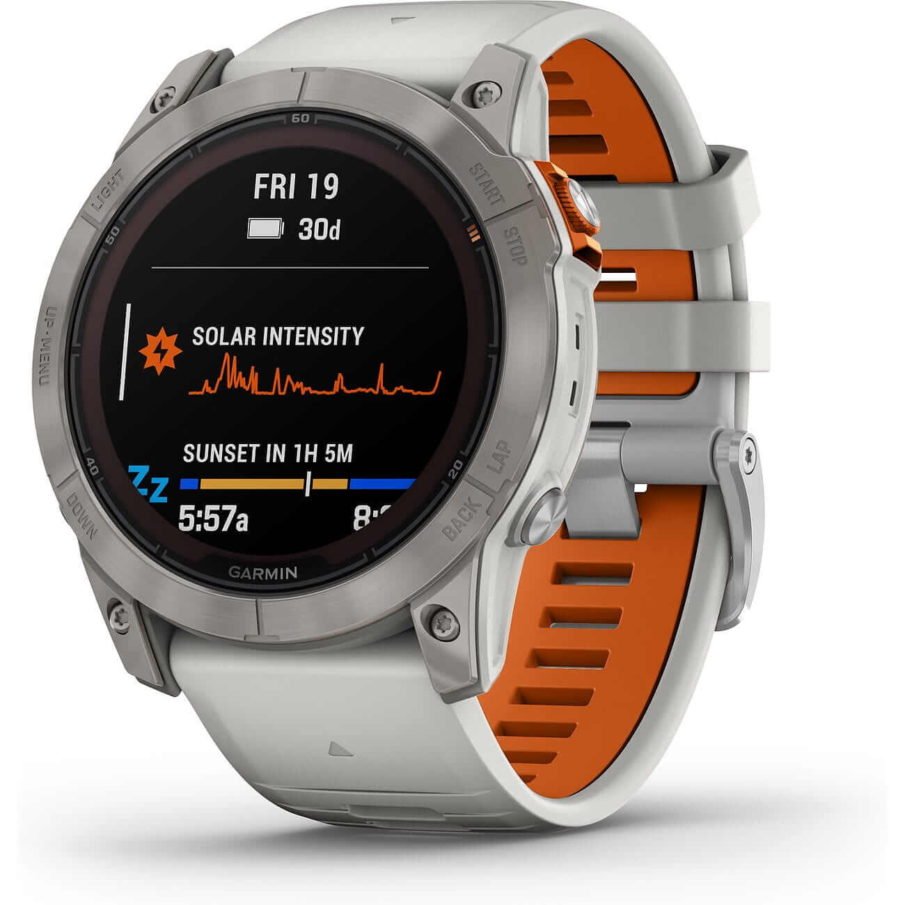 Garmin fēnix® 7X Pro Sapphire Solar Nebelgrau Titan mit Silikonarmband 010-02778-15