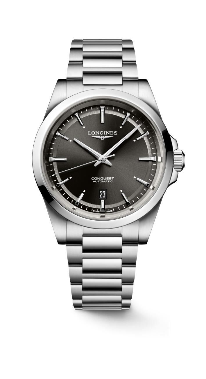 Longines Conquest 41mm schwarz Herrenuhr L3.830.4.52.6