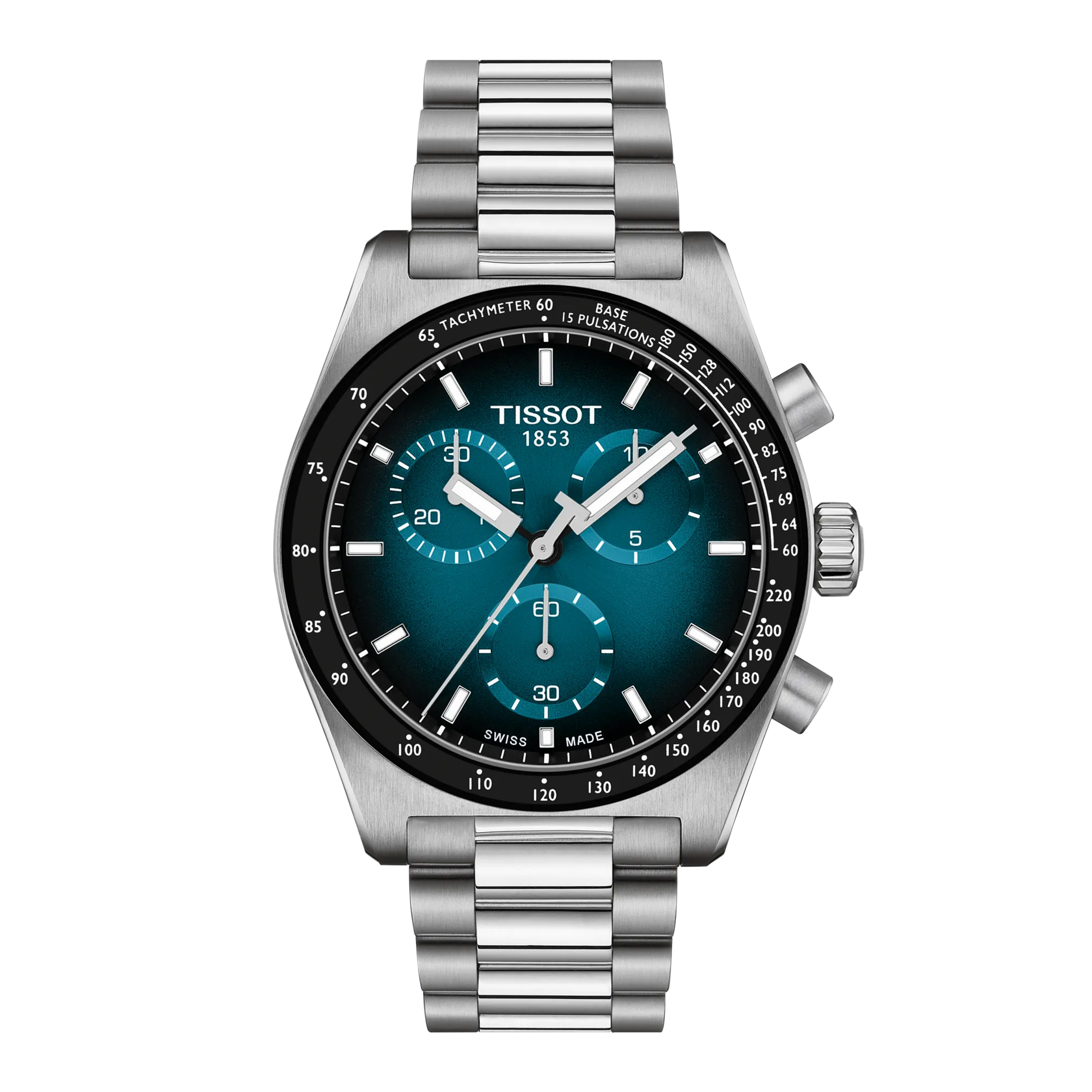 Tissot PR516 Quarzwerk Edelstahlband, Blau, 40mm Herrenuhr T149.417.11.041.01