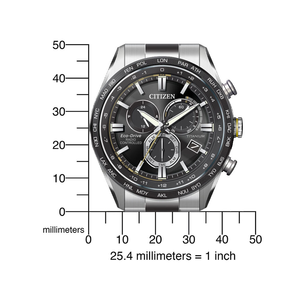 Citizen Super Titanium Funkuhr Herrenuhr CB5947-80E