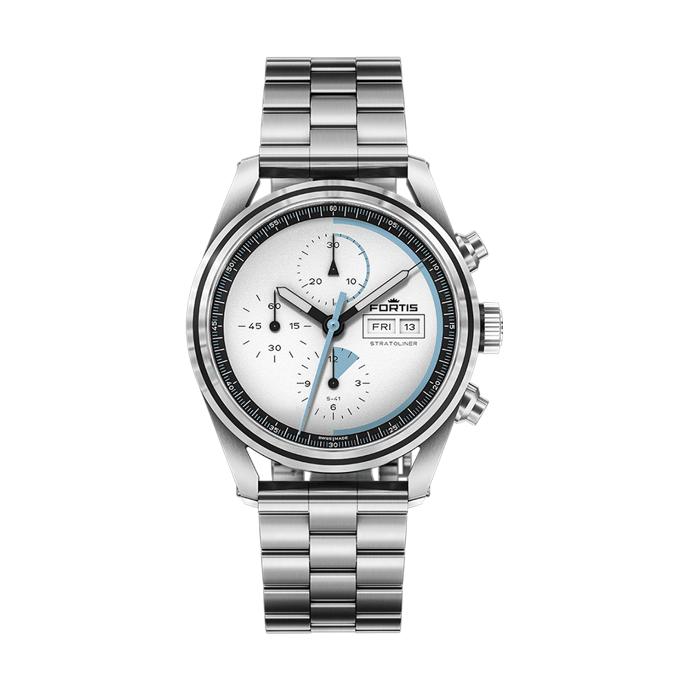 Fortis Stratoliner S-41 White Dust Herrenuhr F2340006