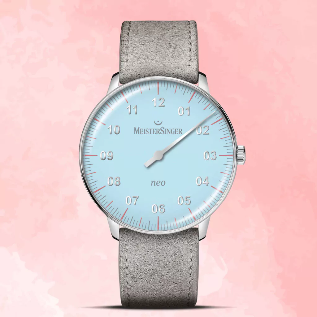 Meister Singer Neo Special, Automatik, Hellblau Damenuhr S-NES924S