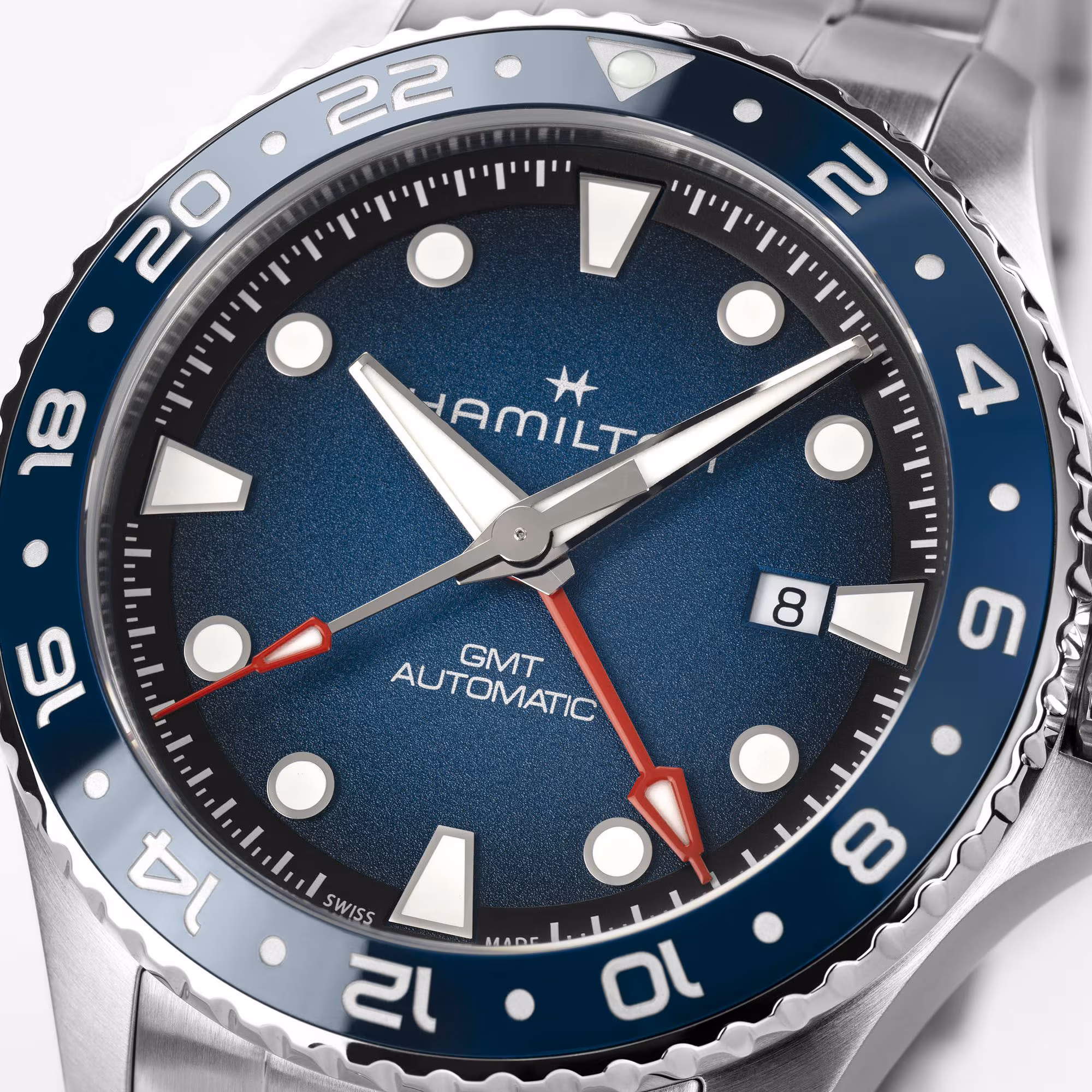 Hamilton KHAKI NAVY SCUBA AUTO GMT Blau 43 MM Herrenuhr H82535140
