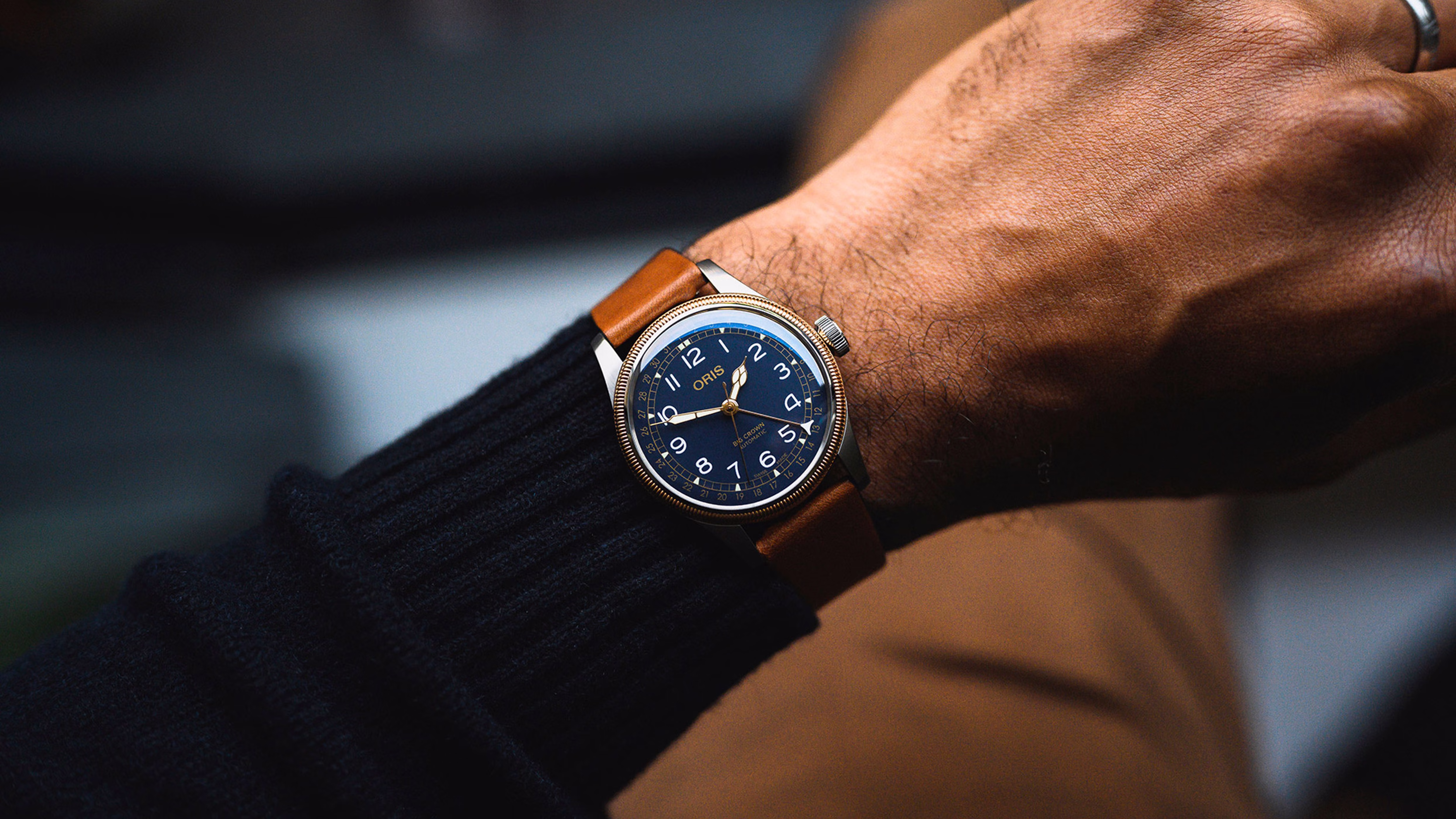 Oris Big Crown Pointer Date 40mm, Automatic, Multi-piece Bronze Case, Blue Men's Watch 01 754 7741 4365-07 5 20 58
