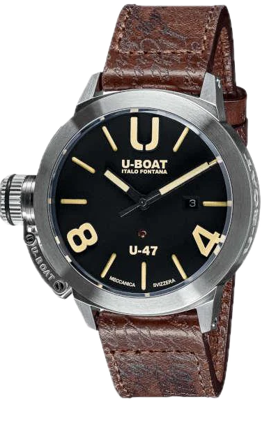 8105_fronte U-Boat Classico U-47 Steel Limited Edition Men's Watch 8105