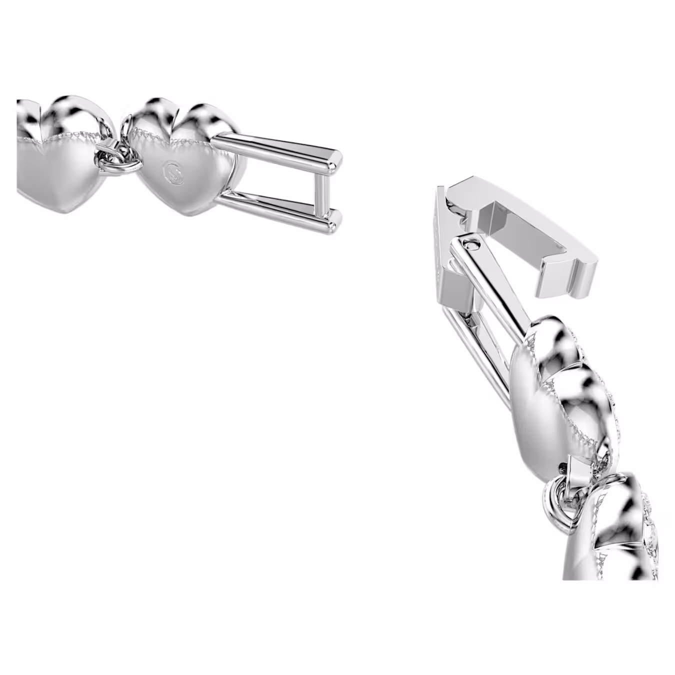 Swarovski Ariana Grande x Swarovski Armband Verschiedene Schliffe, Herz, Weiß, Rhodiniert