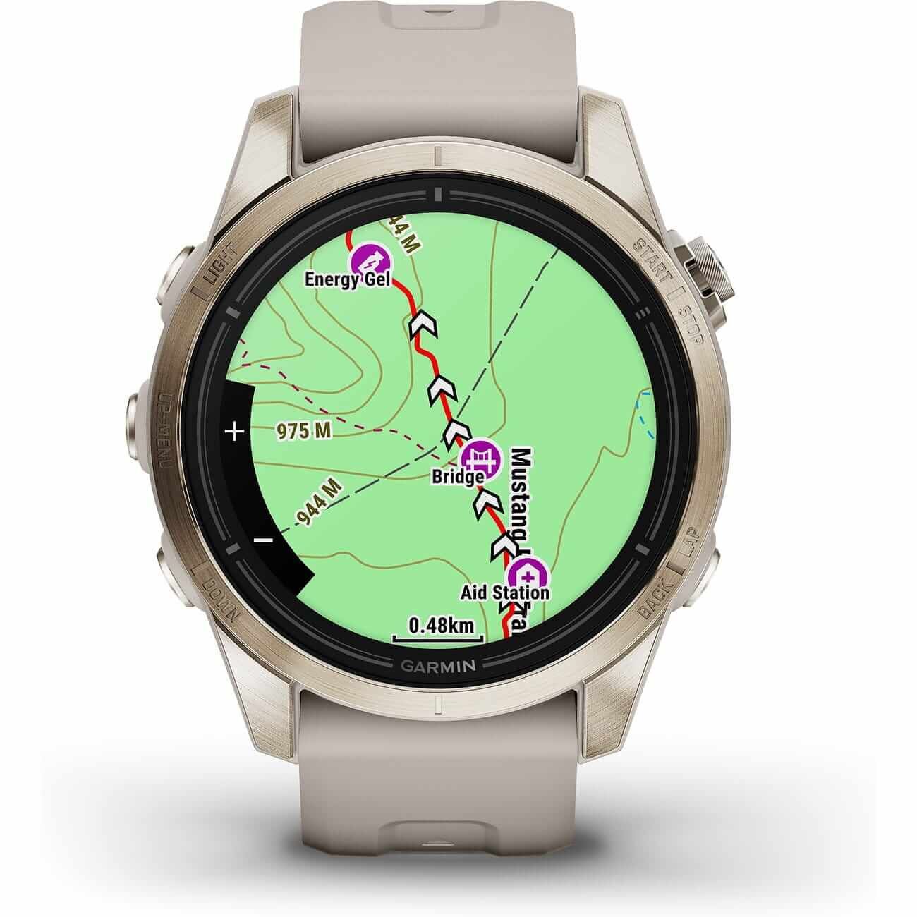 Garmin Epix™ Pro Gen 2 Sapphire 42mm Beige/Soft Gold with Silicone Strap 010-02802-11