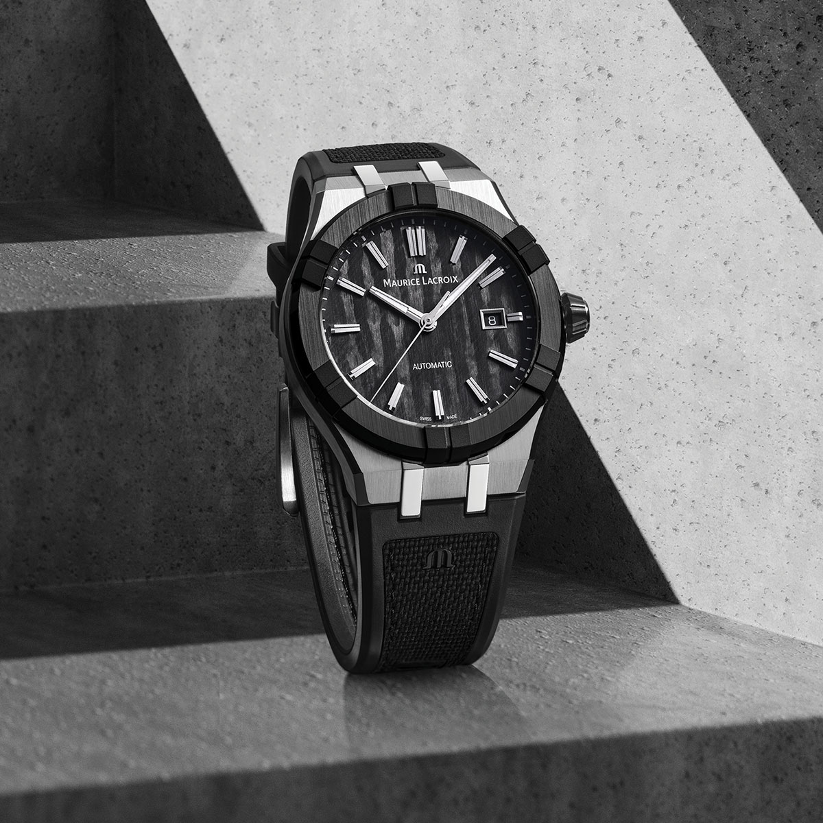 Maurice Lacroix AIKONIC AUTOMATIC 43MM Men's Watch AC6008-SSL20-330-2 Maurice Lacroix AIKONIC AUTOMATIC 43MM Men's Watch AC6008-SSL20-330-2