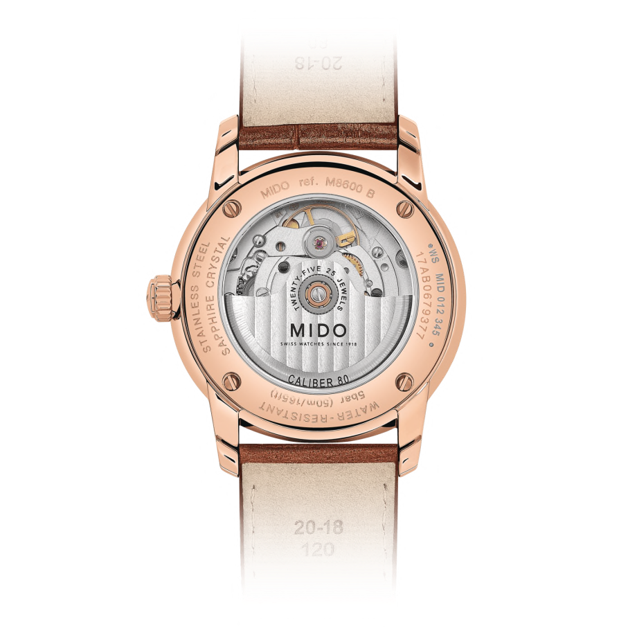 M8600-3-15-8_1_back_1_1 Mido Baroncelli II men's watch M86003158