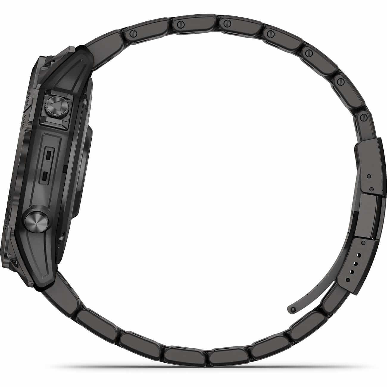 Garmin fēnix® 7X Pro Sapphire Solar Carbon Gray Titanium with titanium bracelet and silicone strap 010-02778-30