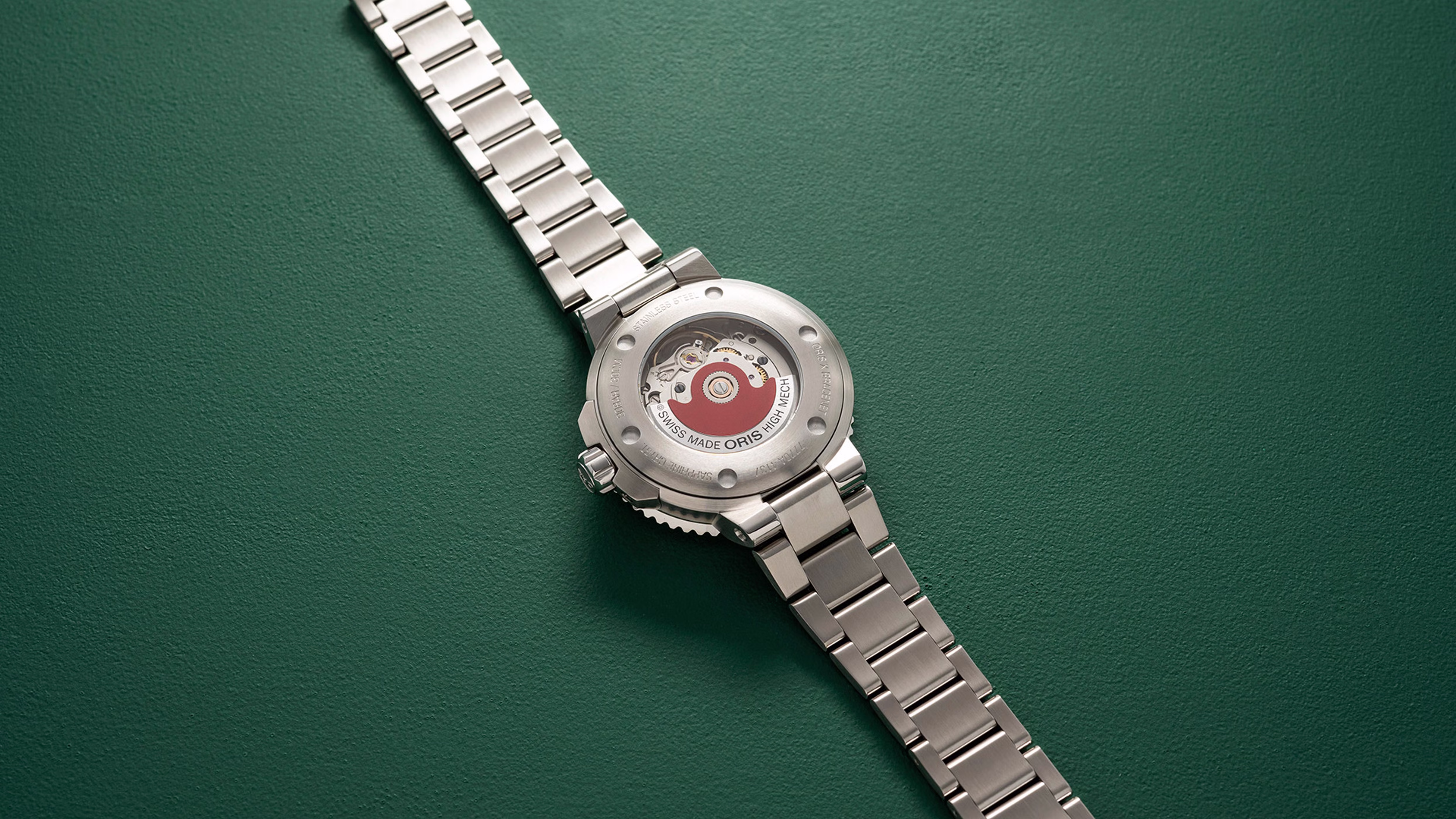Oris X Bracenet 36.5mm, bezel with minute scale, ladies' watch 01 733 7770 4137-07 8 18 05P