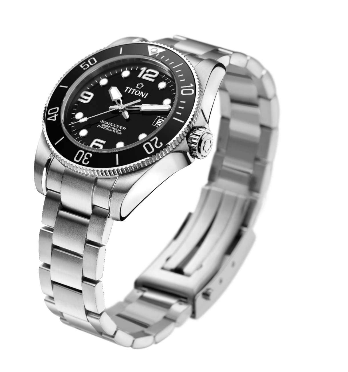 Titoni SEASCOPER CHRONOMETER 42MM men's watch 83601 S-BK-256