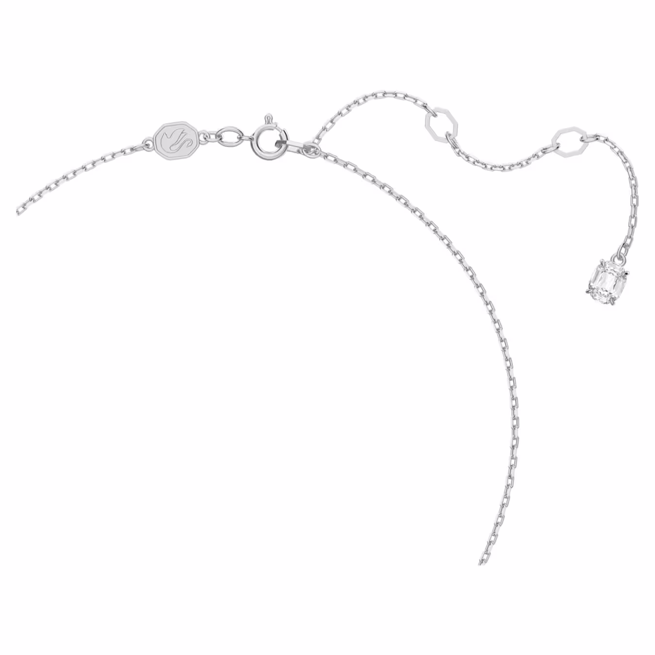 Swarovski  Stilla Set Rundschliff, Weiß, Rhodiniert