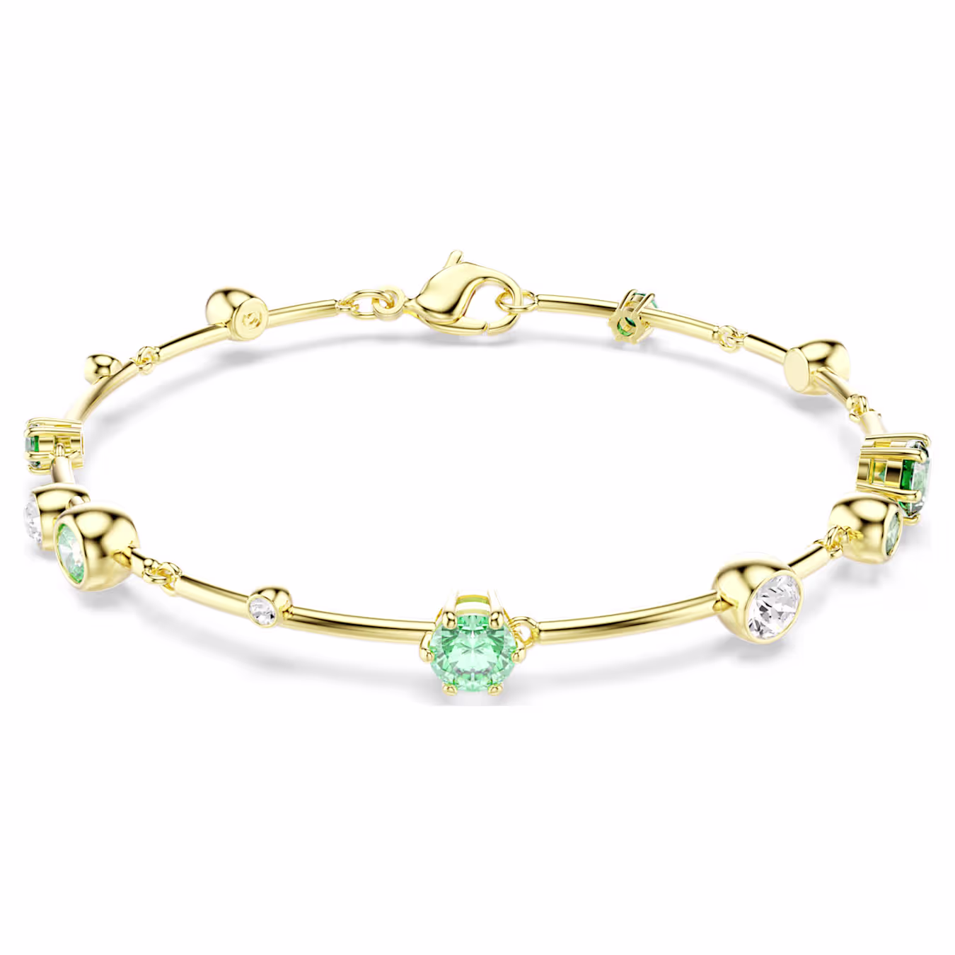 Swarovski  Constella Armband Verschiedene Schliffe, Grün, 18k vergoldet